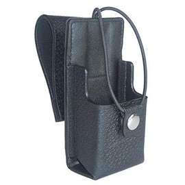 Leather Carry Case for M328L2-D Two Way Radio - with Swivel Belt Loop (Full Display)