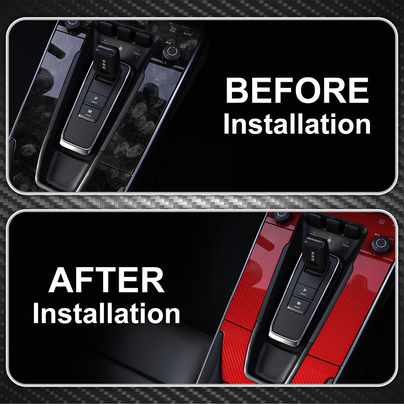 Lypumso 6D Carbon Fiber Vinyl Wrap Roll, Glossy Car Wrap