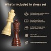 FanVince Chess Set 15" Wooden Board Game - Wood Sets