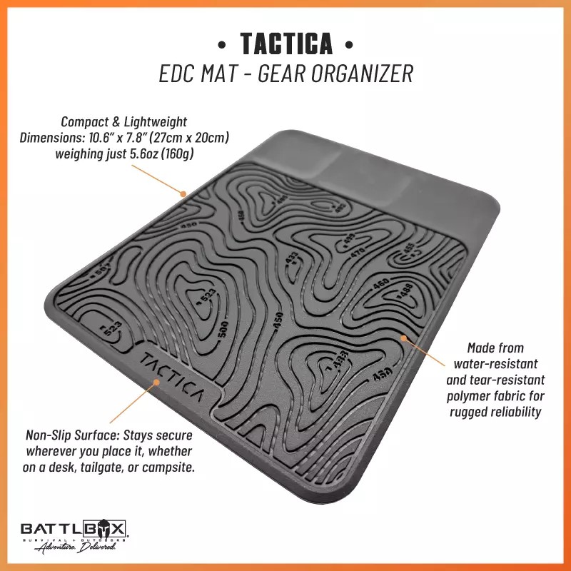 Tactica EDC Mat Anti-slip Dashboard Mat Gear Accessories Organizer