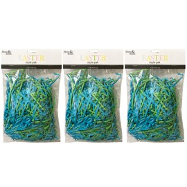 Brite Star 1.25oz Easter Paper Grass, Green/Blue (Set of 3)