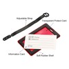MECCANIXITY Luggage Tag, PVC Identifier Card Holder Label, Not Your