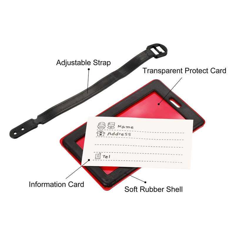 MECCANIXITY Luggage Tag, PVC Identifier Card Holder Label, Not Your