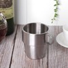 280ml Durable Stainless Steel Double Layer Bar Beer Handle Cup