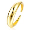 ZELORES Sterling Silver Chunky Rings for Women Gold Open Knuckle