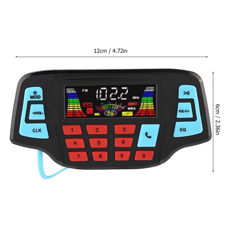 Waterproof Motorcycle BT MP3 Player Audio Stereo Speaker System USB