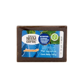 bienestar NEEM ERFRE Jabon Para Piel Sensible Corporal de Hoja de Neem- Artesanal Vegano Natural Tea TREE Aceite Oliva- Sin Parabenos Petrolatos Grasa Animal (Individual)