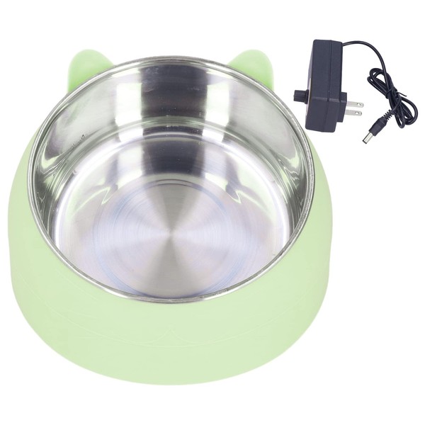 Zerodis Heated Pet Bowl, Portable Heated Water Bowl Nordic Stainless
