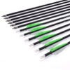 Archery 28Inch Carbon Arrow Practice Hunting Arrows with100 Grain Removable