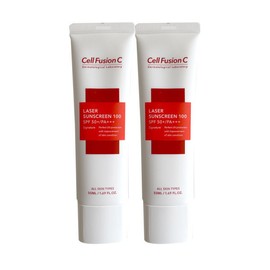 Cell Fusion C 셀퓨전씨 레이저 썬 스크린 100 50ml(SPF50+) 2개 / 써클 Cell Fusion C Laser Sun Screen 100 50ml (SPF50+) 2 pieces / Circle