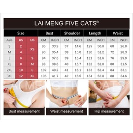 LAI MENG FIVE CATS Women's Floral Print Maxi Dress Flowy Casual Button Up Long Dress