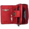 Ladies’ Cowhide Purse/Wallet 5197 - Red - 9x13cm