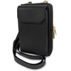 NEXUS SPITZE Wallet Pochette Shoulder Bag Smartphone Pouch Black, Black