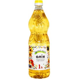 Gulyai Pole Sunflower Oil Refined Deodorized Winterized Cooking Oil for Frying, Baking, Salad Dressing GMO Free 33.8 fl oz / 1 L Product of Ukraine (1 Pack)