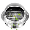 MOTRAIN 4" 304 Stainless Steel Wall Vent Cover, Round External