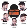 Men's Beard Shaping Tool With Inbuilt Comb Transparent Template Styling