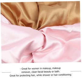 Healeved Satin Hair Bonnet Keratin Infused Wide Elastic Bonnet for Sleep Hair Care Styling