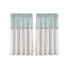 Lush Decor Linen Button Farmhouse Kitchen Tier Curtain Set, Pair,