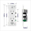 Leviton Lever Edge 15 Amp Tamper-Resistant Duplex Wall Outlet, 10-Pack,