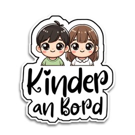 Baby on Board Sticker Car, Children on Board Sticker, Baby on Board Sticker 16 x 13.5 cm, Weatherproof and UV-Resistant Sticker Car, Sticker Baby and Car Baby for Safe Drives with Your Child