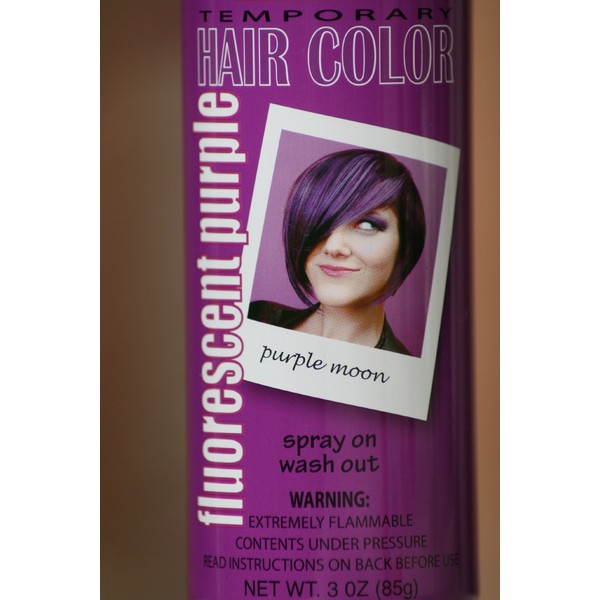 Spray On Wash Out Purple Hair Color Temporary Hairspray Great For Costume or Halloween Party Stage Concert Rave Hair Spray