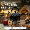 SA Products Camping Kettle 3L - Stainless Steel Whistling Kettle