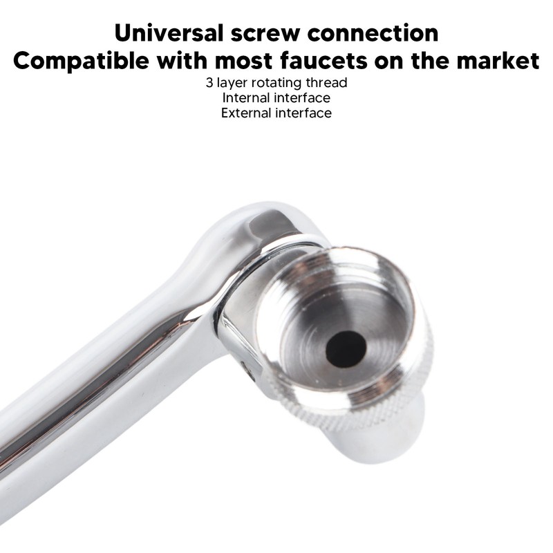 Swivel Faucet Extender Universal Sink Water Aerator with 2 Water