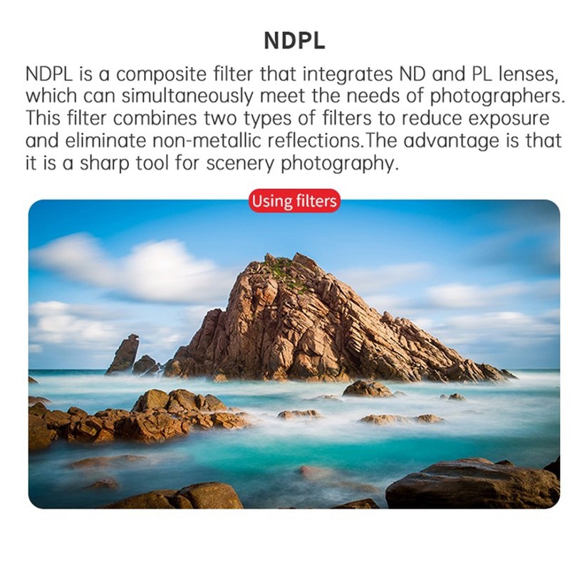 Camera ND Filter Kit ND8PL ND16PL ND32PL ND64PL 6 in