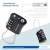 Austin House Travel Essentials Luggage Lock – 3-Dial Combination Cable