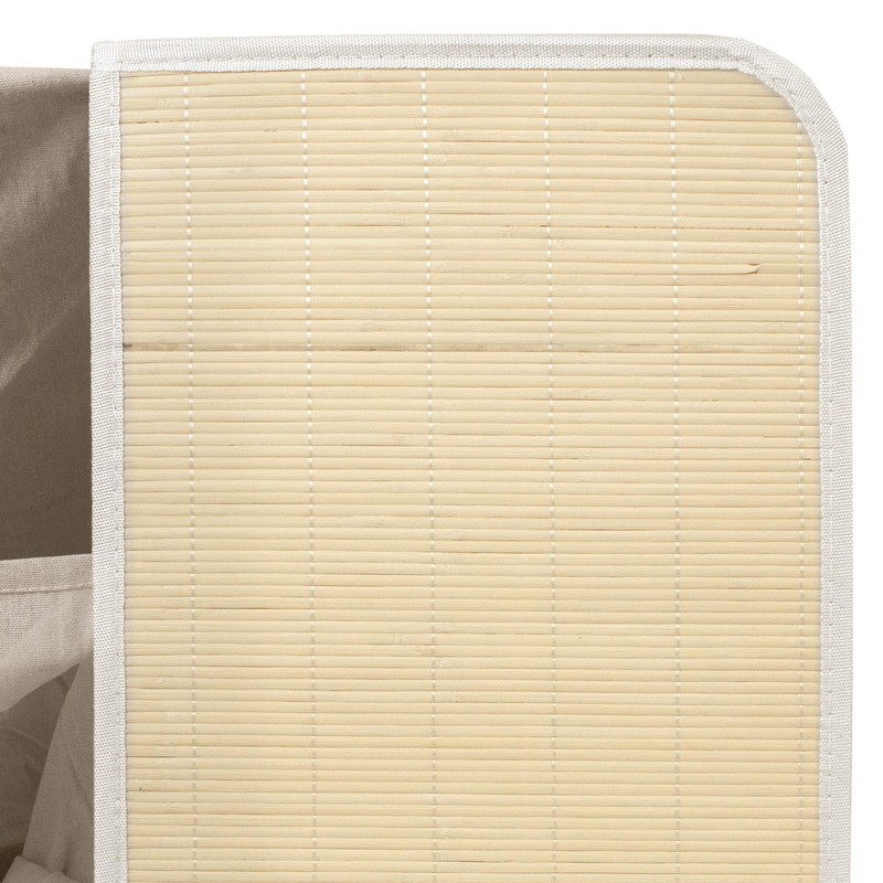 Red Lantern Sentaku Bamboo Laundry Hamper - White