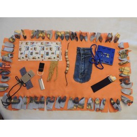 Fidget Blanket Quilt for Dementia Patients-Construction theme