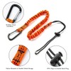 Pvcqjkd Tool Lanyard,3 Pcs Lanyard with Carabiner,Shock Absorbing Lanyard Adjustable