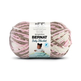 Bernat BABY - Manta BB Little Petunias - 1 paquete de 10.5 oz/300 g - Poliéster - #6 Super voluminoso - 220 yardas - Tejer/Crochet