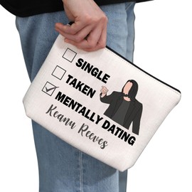 PYOUL Keanu R Inspired Gift Dating Keanu R Makeup Bag Keanu R Fan Cosmetic Bag Keanu R Merch (Dating Keanu R B)