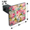 GRAPHICS & MORE Softly Flowers Floral Pattern Tow Trailer Hitch