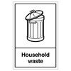 V Safety WRAP - Household Waste Recycling 200 x 300mm
