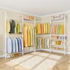 Timate L4 L Shape Garment Rack Heavy Duty Clothes Rack