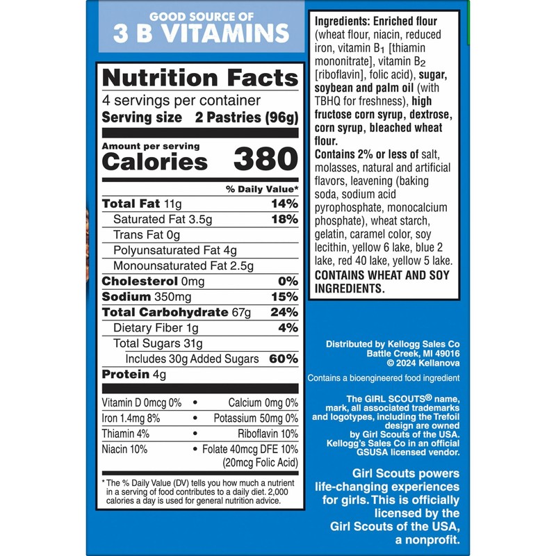 Pop-Tarts Girl Scout Toaster Pastries, Breakfast Foods, Kids Snacks, Frosted