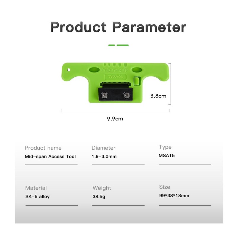 Fiber Cable Ribbon Stripper MSAT-5 FTTH Fiber Optic Stripping 1.9~3mm