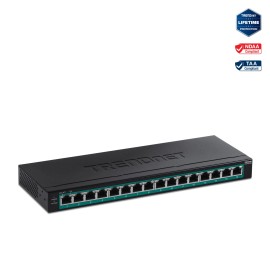 TRENDnet TPE-TG160H, 16-Port Gigabit PoE+ Switch