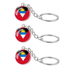 LLBFHH 3 Pcs Mexico Flag Key Chain,Cool Keychain for Car Keys, Stainless Steel Keyrings & Keychains,Used for Home Decoration, Jewelry Hanging Decorations., Mexico, 0.1