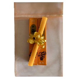 TRIMONTIUM 189 Nippon Kodo Morning Star Japanese Incense Sticks Duo Pack 2 x 50 Sticks Amber/Amber Resin Extra Slim 100