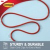 Command Round Cord Clips, Clear, 4-Clip