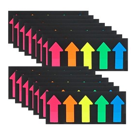 LCUHAVA 1500 Pieces Side Markers Big Arrows Coloured Sticky Notes 5 Colours Arrow Index Marker Reusable Post It Small 2.5 x 4.5 cm Sticky Notes Suitable for Office, School, Home, Memo