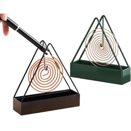 ZDL Mosquito Coil Holder, Pack of 2 Anti-Mosquito Spirals, Mosquito Coil Holder, Mosquito Spiral Container, Mosquito Spiral Holder, Mosquito Spiral Metal Holder