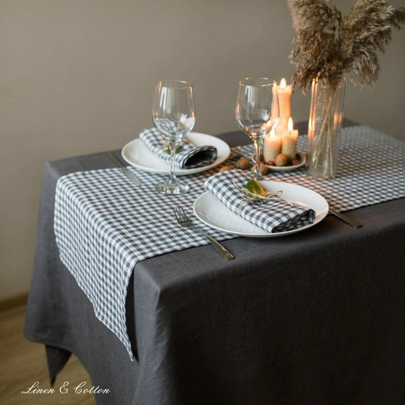 Linen & Cotton Hygge Tablecloth Fabric Table Linen -100% Linen