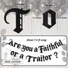 Are You a Faithful or a Traitor Birthday Party Banner