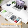 FIORIOM Computer Desk, 42 Inch, White
