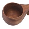 Wooden Coffee Cup with Handle Comfortable Grip Rustic Decorative Milk