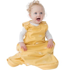 Woolino 4 Season Ultimate Baby Sleep Bag Sack - 2-24 Months Universal Size - Merino Wool - Sun